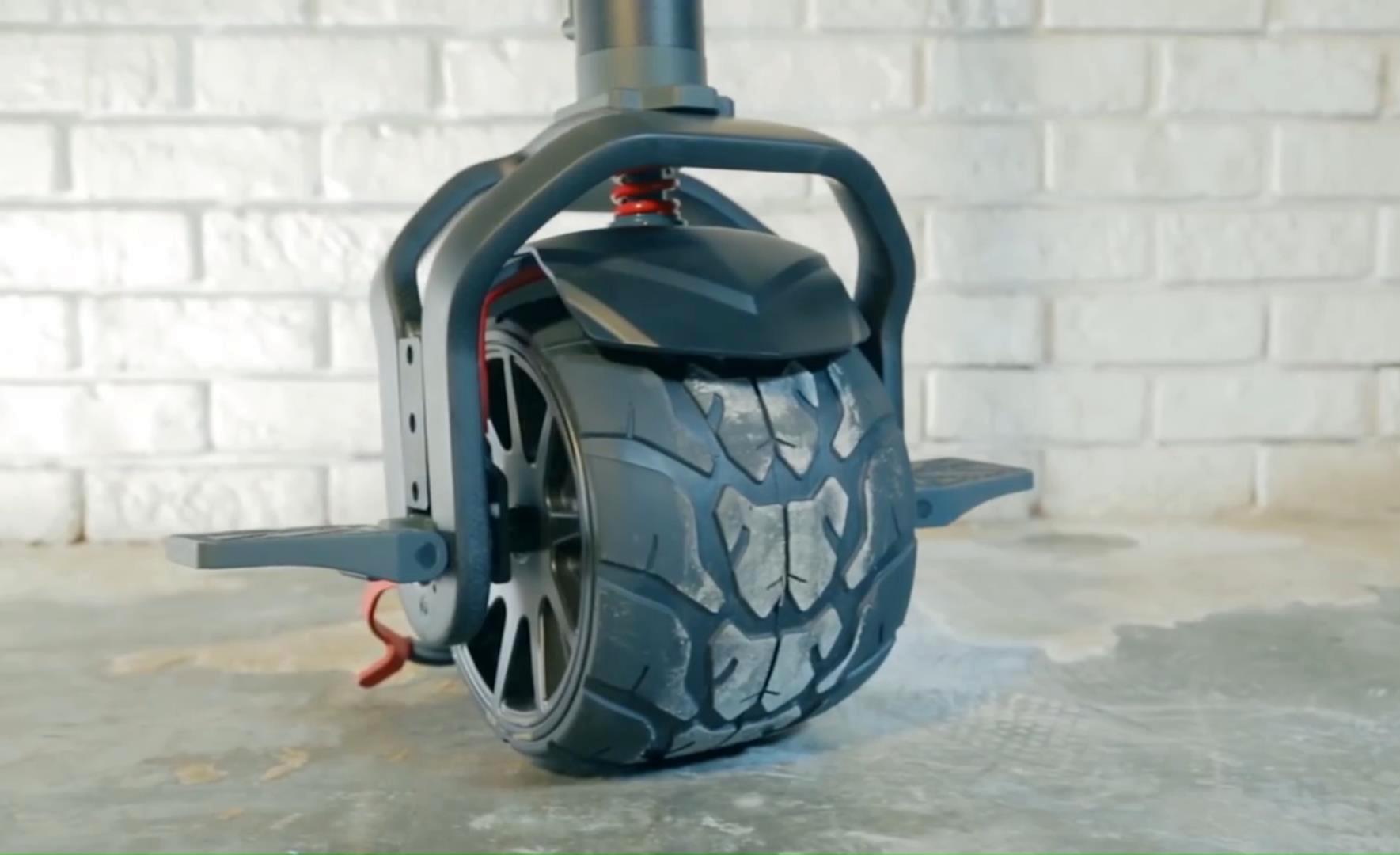 Моноколесо с рулем - амортизатор и подножка