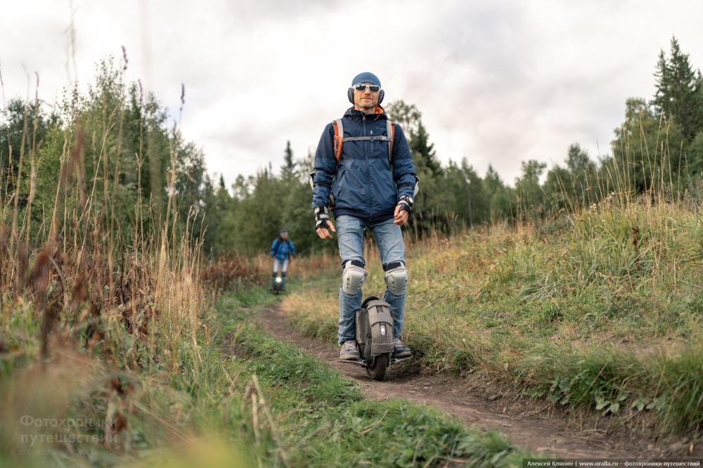 На моноколёсах в горы