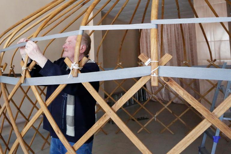 Сборка юрты для музея