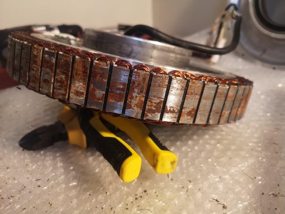 Begode RS после покатушки в сильный дождь