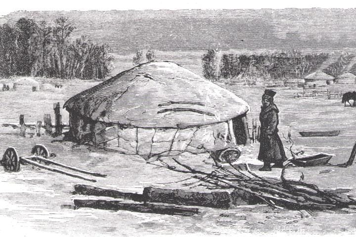 Кочевая войлочная юрта