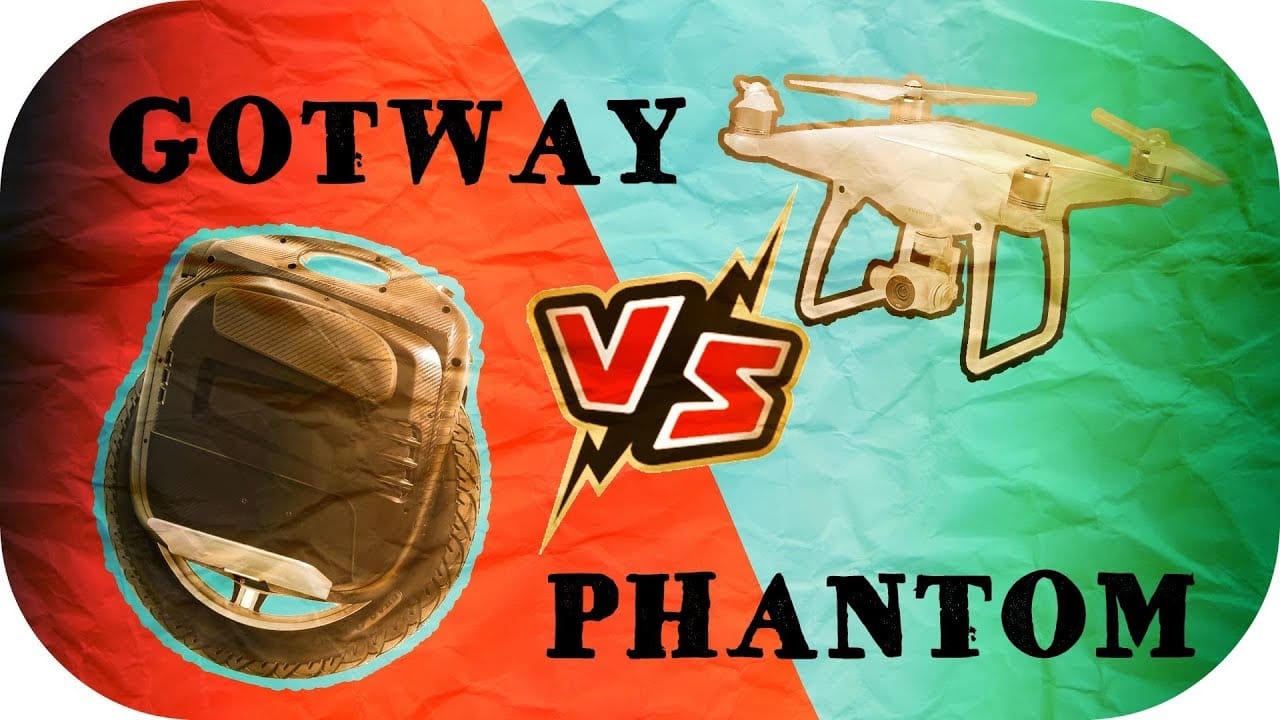 Моноколесо против квадрокоптера