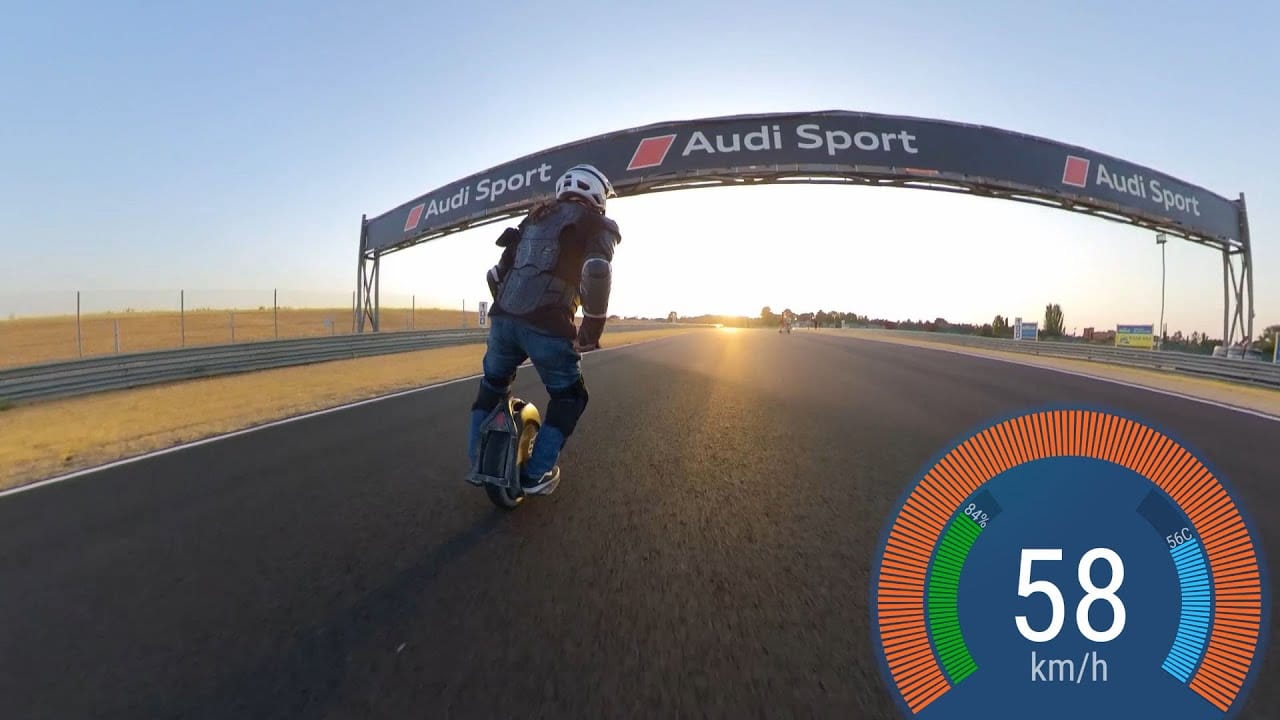 На моноколесе по трассе формулы 1