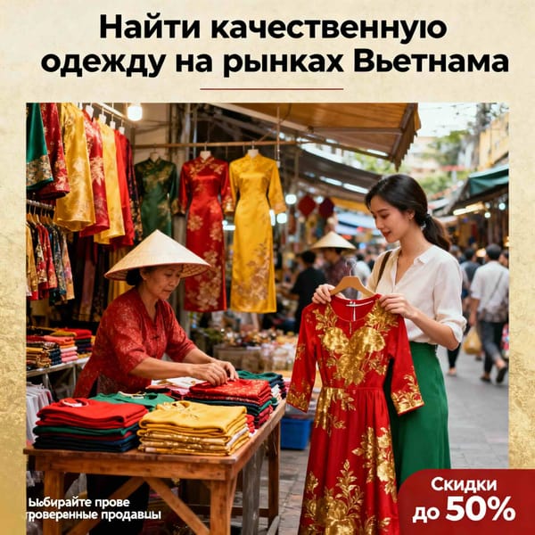 Где во Вьетнаме найти качественные вещи на рынках?
