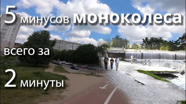 5 причин НЕ купить моноколесо. Недостатки моноколеса