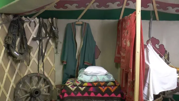 Башкирская юрта внутри