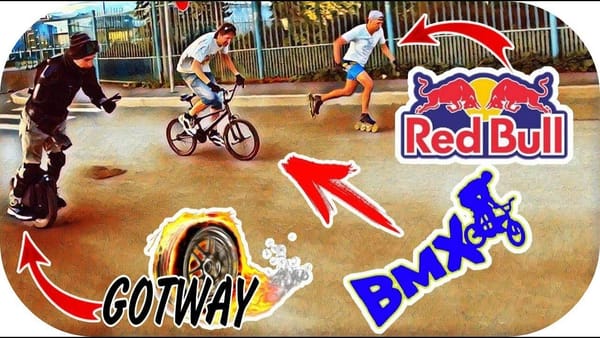 GotWay MSuper X VS профи на роликах и велосипедиста