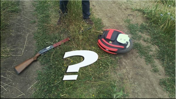 Моноколесо и ружьё