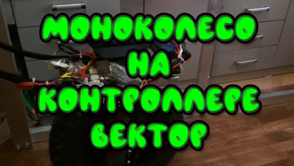 Моноколесо на контроллере вектор