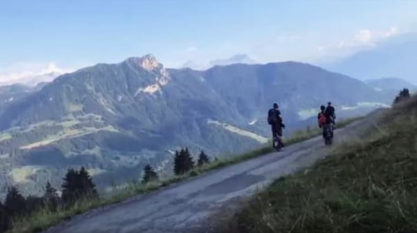 На моноколесах в Альпах