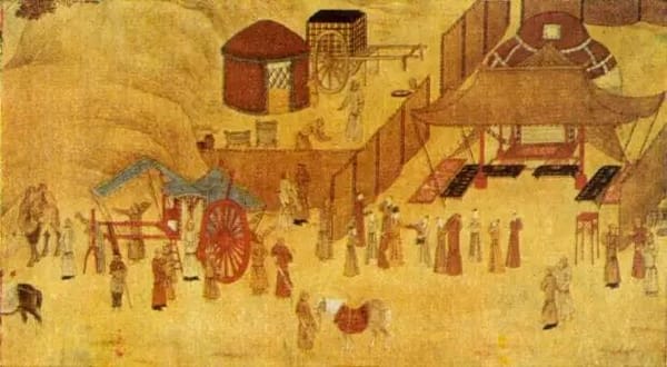 Сцена из жизни киданей. Из китайского свитка 13 в