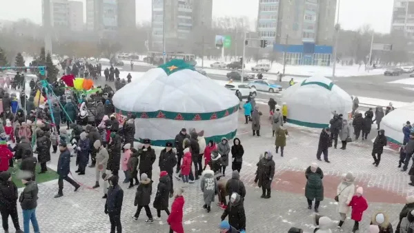 Таймлапс - установка Юрты на Наурыз 2022