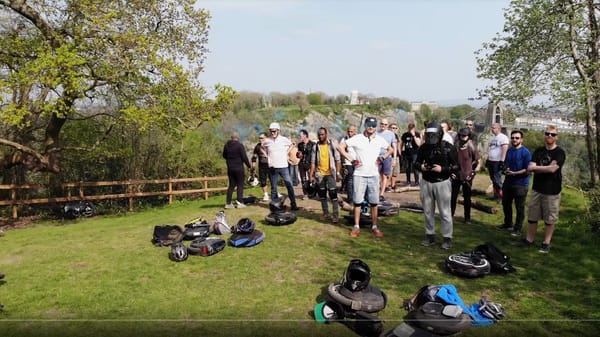 Встреча моноколёсников в Великобритании