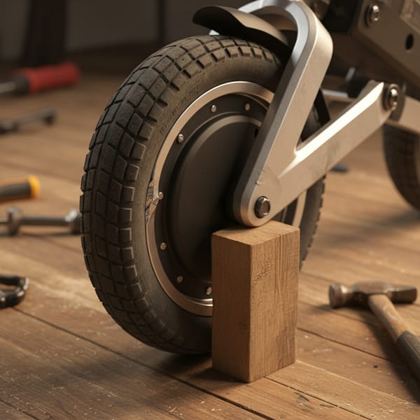 Как выправить обод моноколеса?