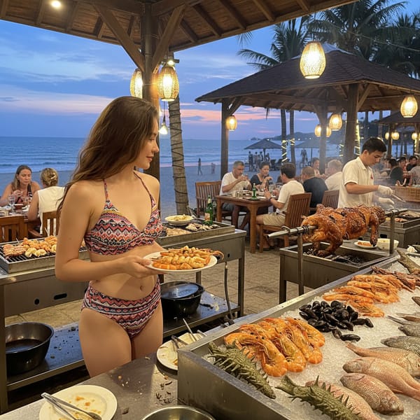 Безлимитные морепродукты в Нячанге 2025: Стоит ли идти в Grill Garden за 10$?